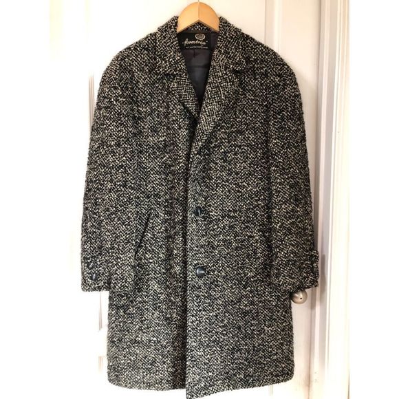 VTG C&A Formtreu Wool & Camel Hair Winter Coat - Picture 9 of 11